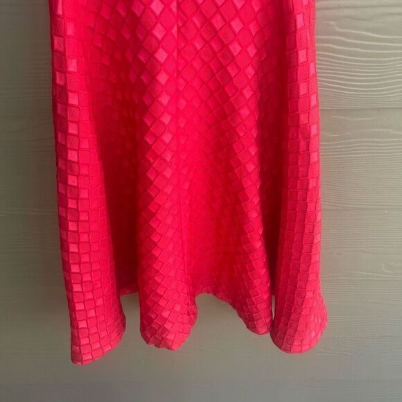 Anthropologie Red Midi Dress with Silver Accents - Picture 6 of 6